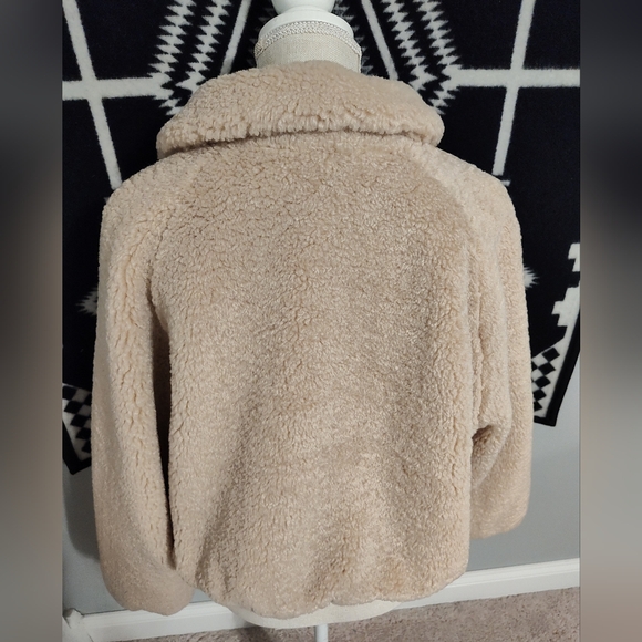 🧸 EUC Donna Salyers Fabulous Furs Slone Faux Sherpa Lined Zip Front Teddy Coat - Picture 14 of 16